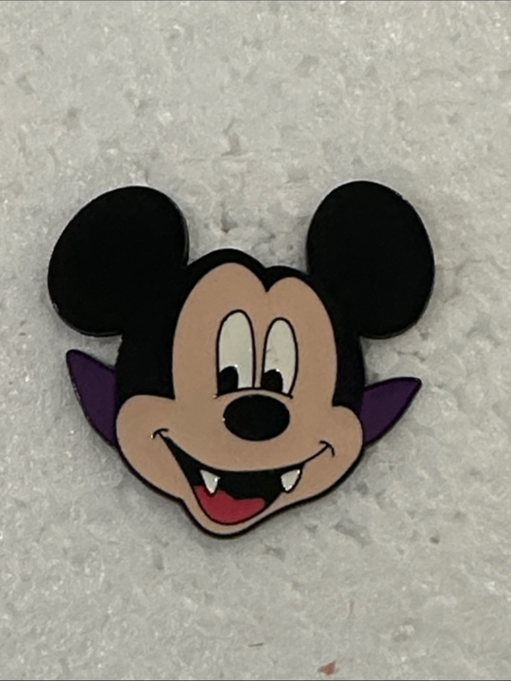 Disney Vampire Mickey Enamel Pin - Black, Purple, Beige & Red